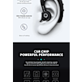 Miniatyrbilde 6 av 6: Trådløst Bluetooth-hodetelefonsett med mikrofon, stemmestyring, stereohodetelefoner, støyreduksjon, ørepropper, handsfree, forretningshodetelefoner for iOS Android