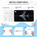 Miniatyrbild 3 av 5: 6-pack flygplansbagagetagg i aluminiumlegering