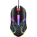 Miniatyrbillede 1 af 5: RGB Gaming Mus | (Sort) Genopladelig Kabelforbundet | Ergonomisk Design Kabelforbundet Gaming Mus - Kompatibel med Laptops, Desktop PC'er og Mac
