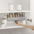 Miniatyrbilde 4 av 5: CupboardStore i skap, kjøkkenoppbevaring under hylle krydderstativ, arrangør grå