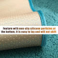 Miniatyrbillede 3 af 6: Premium Velour Sofabetræk, Skridsikre Sofabetræk, Elaborerede og Udsøgte Sofabetræk, Sofahyndebetræk til Soveværelse, Hotel og Kontor (90*120cm) Green 90*120cm