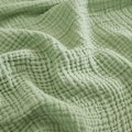 Miniatyrbillede 2 af 5: Bomuldskaste Tæppe 100% Muslin Blødt Tæppe til Sofa 4-Laget Åndbart Gaze Tæppe Alle Sæsoner Blødt  (Salviegrøn, 70 x 100cm)Grøn