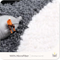 Miniatyrbillede 2 af 5: Badeværelsestæppe skridsikkert bademåtte 19,6\" x 23,6\", blød mikrofiber vandabsorberende tyk shaggy brusebad tæppe, maskinvaskbart badeværelsestæppe til badeværelse, kat