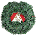 Miniatyrbilde 3 av 6: 40CM Julekrans til inngangsdøren, Utendørs juledekorasjoner krans, Kunstig furu julekrans julekranser med bjeller