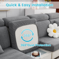 Miniatyrbild 3 av 5: Soffaöverdrag, Universal Stretch Soffaöverdrag L-Form, Hörnsoffaöverdrag För 1/2/3 Sitsplatser Soffa Kudde Skydd Överdrag Stor Enkelsits Överdrag