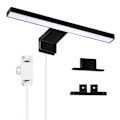 Miniatyrbillede 1 af 5: LED Sort Badeværelsesspejl Lampe 5W 30cm 400lm, Skabslys Kold Hvid 6000K, IP44 Vandtæt Klemmelampe til Badeværelsesmøbler (300mm)
