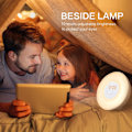 Miniatyrbillede 4 af 7: Sunrise Alarmur med Lys Opgraderet Version Lysalarm med Solopgang/Solnedgang Simulation Dobbelt Alarm og Snooze Funktion, 6 Farver Atmosfærisk Lampe
