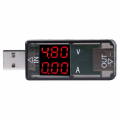 Miniatyrbillede 1 af 5: Usb-tester, farvemåler LCD-display voltmeter amperemeter strøm måler multimeter oplader USB-tester