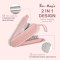 Miniatyrbild 2 av 5: Deshedding och Dematting Kam, 2-sidig Fällbar Husdjursborste för Deshedding, Mattor och Trassel, Rosa