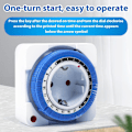 Miniatyrbilde 5 av 5: Elektrisk Stikkontakt Timer, Elektrisk Stikkontakt Timer 24 Timer 96 Brytersegmenter Programmerbar Timerbryter med Indikatorlys 16A AC 230V