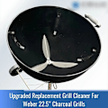 Miniatyrbild 4 av 5: Weber 22-tums One-Touch askrengöringssystem, passar Master-Touch/Performer/Original Series Grillar (FMY) Silver