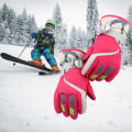 Miniatyrbillede 3 af 5: Vinter Ski Handsker Børn (rose rød)