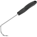 Miniatyrbilde 1 av 5: 12-tommers matflipper i rustfritt stål, grillspatel med krok for å snu bacon, biff, kjøtt, grønnsaker, pølser, fisk og mer