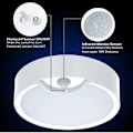Miniatyrbilde 3 av 5: Bevegelsessensor LED-taklampe 19cm 300LM dagslys