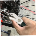 Miniatyrbillede 4 af 5: Cykelskruenøgle Cykelbremse Skive Rotor Justeringsværktøj, Sort