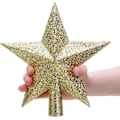 Miniatyrbilde 3 av 6: 20 cm Glitter Juletre Toppstjerne Dekorasjon – Juletre Topper