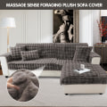 Miniatyrbillede 5 af 6: Tykke Kanin Plys Sofa Betræk 1 2 3 Sæders, Sjove Fuzzy Sofa Betræk, Varmt Fløjl Sofa Pude Betræk (90x210cm)