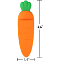 Miniatyrbillede 4 af 5: Bogmærker, 2-pak gulerodsformede silikone bogmærker, orange
