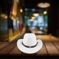 Miniatyrbild 5 av 5: Herrar Western Cowboyhattar med Tjurhuvud Dam Retro Vintage Jazzhatt, vit