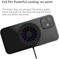 Pikkukuva 5 / 5: Magneettinen jäähdytin sopii iPhone 15W langattomalle laturille, langaton laturi pelaamiseen, lämmönpoisto (musta)