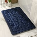 Miniatyrbillede 1 af 5: Bademåtter, badeværelsesgulvmåtter, hjemmemåtter med logo, memory foam-måtter, skridsikre måtter, høj vandabsorption (mørkeblå, 17,7''x25,6'')