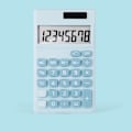Miniatyrbillede 1 af 5: Lommeregnere Skole, Sød Farve Sød Lommeregner Solar 8-Bit Mini Bærbar Studerende Computer Stor Skærm Mønt Batterier Solar Power