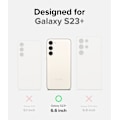 Miniatyrbillede 2 af 4: Etui kompatibelt med Samsung Galaxy S23 Plus 5G (2023), robust stødsikkert skridsikkert TPU slankt tyndt telefoncover til S23 Plus - Sort S23+