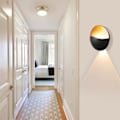 Miniatyrbillede 5 af 5: 6W Kreativ Moderne Vægslampe LED Vægslys Op Ned Aluminium LED Vægsbelysning Vandafvisende Indendørs Udendørs til Soveværelse Stue Badeværelse Gang