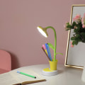 Miniatyrbillede 2 af 5: Børne skrivebordslampe LED touch sensor dæmpbar sengelampe (gul)