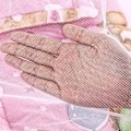 Miniatyrbilde 4 av 5: Baby Crib Myggnetting Bærbar Seng Nett Sammenleggbar Baby Crib Netting for Sommer Nett Barn Sengetøy