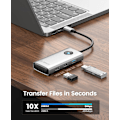 Miniatyrbillede 5 af 5: 5-i-1 Dockingstation med 4K HDMI, 60W Power Delivery, USB C 3.0 5Gbps og 2 USB 2.0 Dataporte til MacBook Air/Pro, XPS og Mere (Grå)