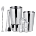 Miniatyrbillede 1 af 5: 10-delt cocktailsæt, barsæt, shaker 700ml - Rustfrit stål 700 sølv