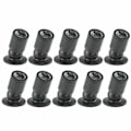 Miniatyrbillede 1 af 5: Mini LED 1W loftslampe med driver 10 stk. (sort, varmt lys)