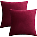 Miniatyrbild 1 av 4: Prydnadskudde 45x45cm Kuddfodral för Vardagsrum Soffa Sovrum Set om 2 för vardagslivet och även lämpliga för helgdagar som jul red