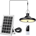 Miniatyrbillede 1 af 5: Udendørs solcellelampe, 4 lystilstande 6 lysstyrker, varmt hvidt
