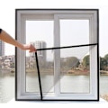 Miniatyrbilde 2 av 5: FIBERGLASS VINDU SCREEN NETTING MESH GARDIN, DIY SELVKLIPPANDE VINDU NETT SCREEN, TILPASSET FLERE VINDUER (SVART, 100x100cm)