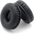 Miniatyrbilde 6 av 6: 1 par Runde Øreputer 75mm Universelle Erstatningsputer Premium Protein Lær Minne Skum Øreputer for Hodetelefoner Ørekopp med 75mm Diameter