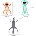 Pikkukuva 3 / 5: 3 kpl Wacky Pals -kirjanmerkkejä, 3D-eläinkirjanmerkkejä, hauskoja kirjanmerkkejä pojille ja tytöille, opiskelijoille, lahjoja (kissa, susi ja gekko) 3pcs
