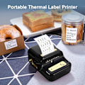Miniatyrbillede 2 af 6: B21 Etiketprinter, Bluetooth-mærkningsprintet med stregkoder, udskrivningsstørrelse 20-50 mm, med 1 rulle startpapir