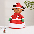 Miniatyrbillede 3 af 5: Juleplys bamsehat til børn og voksne (hjort)