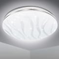 Miniatyrbilde 1 av 5: 38CM LED taklampe, 36W moderne kjølig hvit takbelysning 6000K, hvite bølge striper, taklampe egnet for stue