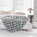Pikkukuva 4 / 5: Buffalo Plaid -fleecepeitto (70*100cm, vihreä), Ruudullinen Flanellipeitto | Pehmeä ja kevyt mikrokuitu