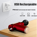 Pikkukuva 4 / 5: Hierontapistooli, syväkudoshierontapistooli, USB ladattava, 4 hierontapäätä, kädessä pidettävät sähköhierontalaitteet kotiin ja matkoille kehon lihasten rentouttamiseen, 6 tilaa