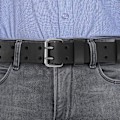 Miniatyrbillede 5 af 5: Dobbelt Spænde Læder Arbejdsbælter til Mænd | 38mm Bred | Hårdt Brug | Ægte Læderbælte