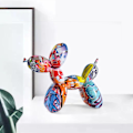 Miniatyrbillede 3 af 5: Resin Kreativ Dyrefigur Ballon Hund Statue Moderne Dekoration til Hjem Soveværelse Stue, A