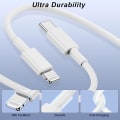 Miniatyrbillede 4 af 8: Hurtiglader 20W USB C Hurtiglader Stik og USB C til Lightning Opladningskabel 2M, Velegnet til iPhone13 14 15 13Pro 14Pro 15Pro