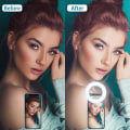 Miniatyrbild 2 av 7: Selfie Ring Light, Clip-on Ring Light [Laddningsbar] med 3 Färger & 40 LED, Dimbar Selfie Light för Telefon, Surfplatta, Laptop, Zoom-möte