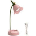 Miniatyrbillede 1 af 5: LED-bordlampe USB genopladelig øjenbeskyttelse blomst skrivebordslampe