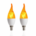 Miniatyrbillede 5 af 5: 2 stk. Flammepære LED Flamme Twinkle Effekt,E14