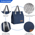 Miniatyrbilde 4 av 5: Lunsjvesker for kvinner og menn, gjenbrukbar isolert lekkasjesikker lunsjboks tote bag, termisk kjølebag for arbeidsskolepiknikreise (Cyan)